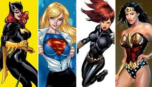 Girl Characters Porn - Male superheroes may be the ones who grab the majority of the headlines and  big movie deals, but female characters have always been there too