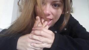 lesbian toe biting - Love licking & biting my fantastic teenage toes in front of the camera -  Feet9