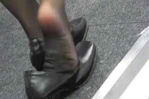 candid pantyhose feet - Free candid nylon feet toeclamp in fair Porn Video HD