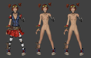 Borderlands 2 Gaige Sexy - Rule 34 - bandage bandages bandaid borderlands borderlands 2 covered  nipples covered pussy figuresculptor gaige (borderlands) goggles pasties  pussy pasty red hair robot arm skirt stockings | 1221508