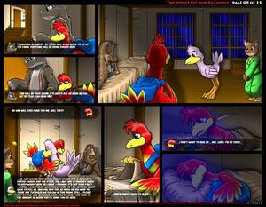 Banjo Tooie Porn - e621 2013 anthro avian bag banjo-kazooie bed bird blue_eyes blush breegull  canine clothing comic