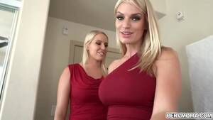 blond milf threesome - Hot blonde MILFs shared cock in a family threesome - XNXX.COM