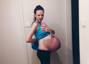 Biggest Pregnant Porn Star - My bump went viralâ€¦ in a not so good way': Blogger warns mums to be  cautious about what they share online after her picture ended up on a  pregnancy fetish site |