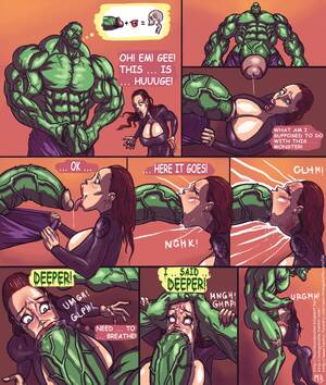 Hulk Hentai Porn - Hulk VS Black Widow HD Hentai Porn Comic - 002
