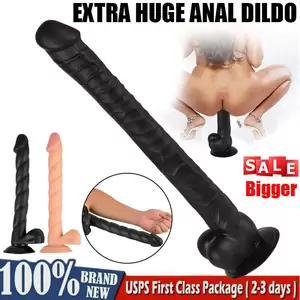 long anal dildo sex toy - Extra Long Dildo 12in Super Huge Realistic Penis Anal Plug Sex Toys for  Women US | eBay