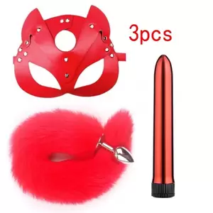 fetish bondage anal - 40cm Fox Tail Anal Plug With Leather Cat Mask Porn Fetish Bdsm Bondage Pu  Leather Roleplay Sex Toy For Men Women Cosplay Games - Anal Sex Toys -  AliExpress