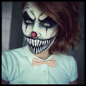Evil Scary Clown Porn - #facepaint #facepainting #halloween #scaryclown #