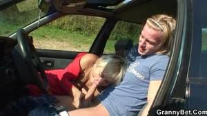 fat granny in car - 