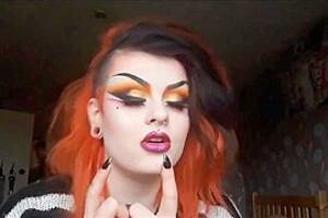 80s Make Up Porn - Colourful 80s gothdrag makeup, watch free porn video, HD XXX at tPorn.xxx