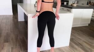 ebony creampie yoga pants - Amateur Porn Girl Fucked Creampied In Yoga Pants Part1 - EPORNER