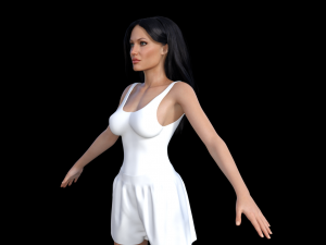 Angelina Jolie Porn 3d - Angelina Jolie Realistic Character 3D Model in Woman 3DExport