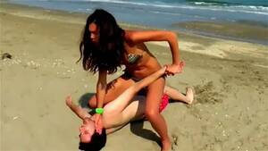 fight sex on beach - Watch Babe fights and dominates guy on the beach - Beach, Fight, Wrestling  Porn - SpankBang
