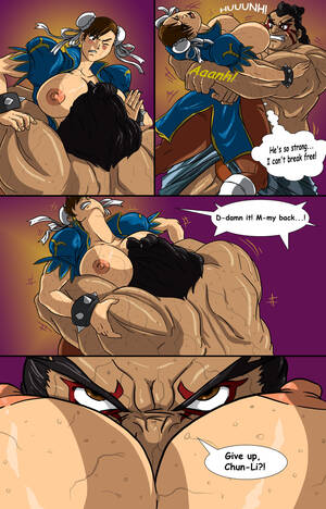 free big tits toons - Chun Li- Big Boobs & Bearhugs - Porn Cartoon Comics