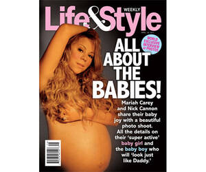 mariah carey pregnant nude - Pregnant Mariah Carey poses nude for magazine cover - 9Celebrity