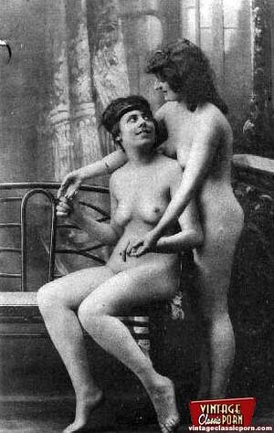 antique lesbian porn - Vintage lesbian nude chicks