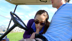 golf - Pornstar Dani Daniels spends the afternoon on the golf course - XXX Movies