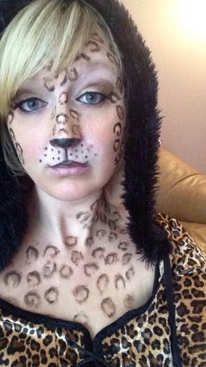 Cheeta Porn Despicable Me 2 - Leopard Halloween makeup