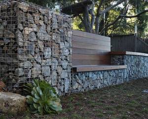 Hardscape Porn - Gabion Wall contemporary landscape by Jeffrey Gordon Smith Landscape  Architecture