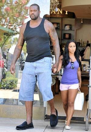 nicole alexander - Shaq next to his Human Sized Girlfriend : r/pics
