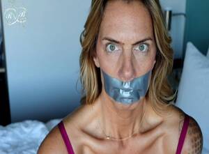 Duct Tape Mouth Girl Sexy - BoundHub - Hot Milf gets mouth taped