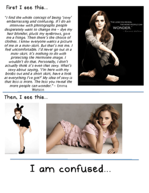 Emma Watson Fuck - Emma Watson Confusion... : r/pics