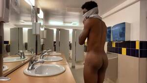 bath jerking off - Jerking in Public Bathroom, Risky (Part 1) watch online