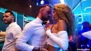 Dailymotion Sex Parties - Sinfully rich babes of porn fucking in public at a party | xHamster