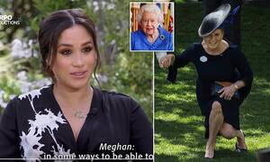 Fergie Shower Porn - Meghan Markle says Sarah Ferguson taught her how to curtsy before she met  the Queen | Daily Mail Online