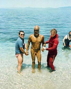 average naked people at the beach - In 1972 Stefano Mariottini was snorkelling off the coast of Monasterace  near Riace and noticed a human hand sticking out of the sand. Thinking it  was a corpse, he called the police.