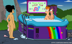 Futurama Leela And Amy Sex - Leela and Fry were having fun in Love Tub when Amy decided to join them! â€“ Futurama  Porn