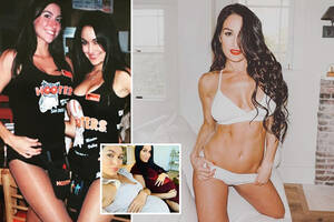 Brie Bella - WWE's Bella twins used to pay the bills at Hooters â€“ now they're worth $12m  and own matching LA mansions & lingerie line | The Irish Sun