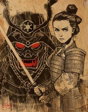 Japanese Star Wars Porn - Giving Rey and DV some feudal Japan treatment for Star Wars Day. Happy May  4th