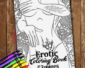 Coloring Pages Sex Porn - 53 pgs adult coloring book,pinup girl artwork,pinup girl,coloring sheet,