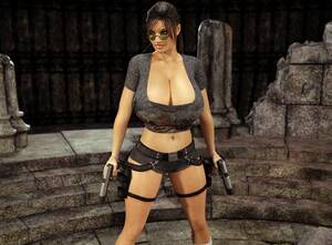 Big Tits Tomb Raider Porn - Big tit virtual Tomb Raider taking a massive dick