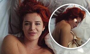 Bella Thorne Celebrity Porn - Bella Thorne poses topless in bed in sexy photographs taken by her fiancÃ©  Benjamin Mascolo | Daily Mail Online