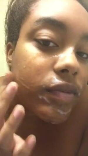 Black Porn Face Cream - Ebony Uses Cum As Facial Moisturizer | xHamster