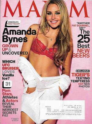 Amanda Bynes Sex Tape - Maxim Magazine - February 2010 - Amanda Bynes - Benicio Del...