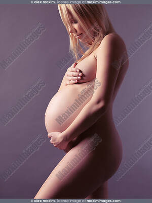 mature pregnant mom nude - Beautiful nude pregnant woman studio portrait | Fashion, Commercial, Fine  Art Stock Photo Archive