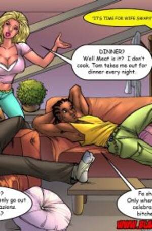 Interracial Wife Swap Cartoon Porn - BlackNWhiteComics- Wife Swap â€¢ Free Porn Comics