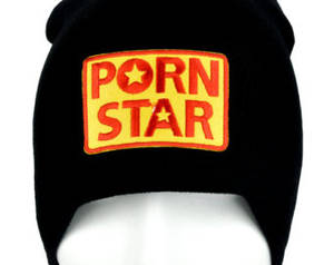 Black Hat - Porn Star Black Knit Beanie Hat
