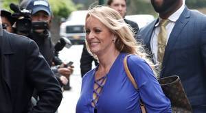 Cute Catholic Schoolgirl Porn - Porn star Stormy Daniels (pictured) released an artist's sketch of a man  she says