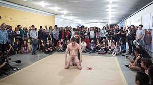 brazil teen nudists - Fury as 4-year-old girl encouraged to touch naked man at art exhibition -  NZ Herald