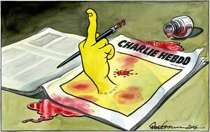 defiance tv show cartoon porn - Charlie Hebdo cartoon: I knew I had to express defiance because I wanted to  be true to the spirit of the magazine | The Independent | The Independent