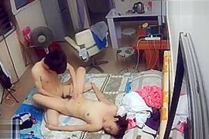 chinese couple sex cams - Amateur Chinese Couple Spy Cam Sex Tape
