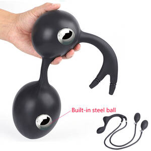 inflatable anal homemade sex toys - Large Inflatable Extender Anal Butt Plug Silicone Big Fisting Sex Toy-Dual  Pump | eBay