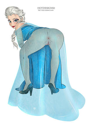 elsa fantasy panties - It's pretty visible that Elsa doesn't wear any panties tonight â€“ Frozen  Hentai
