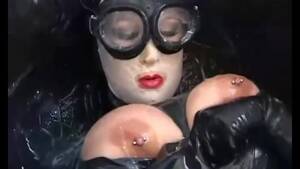 ebony big tits latex - Girl with Big Boobs Encased in Black Rubber Latex Catsuit Enjoys Bucket of  Hot Cumm - Part 2 - Pornhub.com