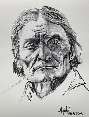 American Dad Porn Pencil Art - Geronimo Drawing by Aurelio Carbone | Saatchi Art
