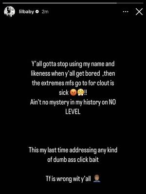 black lil baby porn - Lil Baby speaks out on 'sick' viral video | indy100