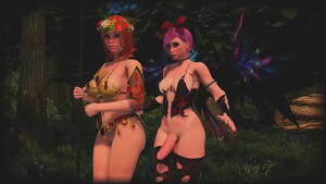amazon shemale cartoon - Hot Shemale Fairy Fucks Amazon in the Forest - 3D Animated Cartoon Futanari  Sex - XVIDEOS.COM